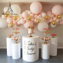 Load image into Gallery viewer, 10pcs grand event birthday backdrops metal rack stand Cake holder Pillar cylinder pedestal for party hotel bar cake shop flower