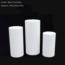 Load image into Gallery viewer, 2019 grand event flower cake food candy display metal rack wedding round table cylinder Pillar stand rack columns for kid shower
