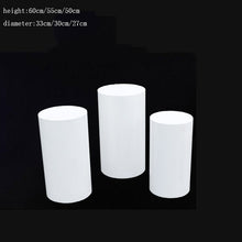 Load image into Gallery viewer, 2019 grand event flower cake food candy display metal rack wedding round table cylinder Pillar stand rack columns for kid shower
