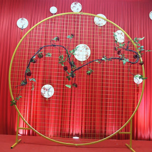 wedding decoration Iron circle mesh arch Ring wedding background mesh a wreath shelf for party & A ring frame for balloon