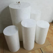 Load image into Gallery viewer, Round Party Decoration Floor White Cake Table Pedestal Stand Cylinder Plinth DIY Wedding Decorations