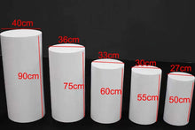 Load image into Gallery viewer, Round Party Decoration Floor White Cake Table Pedestal Stand Cylinder Plinth DIY Wedding Decorations