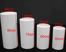 Load image into Gallery viewer, Round Party Decoration Floor White Cake Table Pedestal Stand Cylinder Plinth DIY Wedding Decorations
