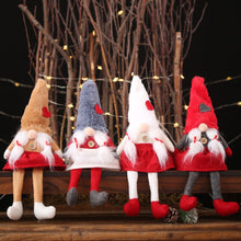 Load image into Gallery viewer, Handmade Christmas Long Legged Swedish Santa Gnome Plush Doll Toys Ornament Christmas Decorations for Home