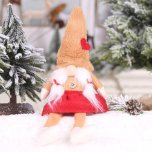 Load image into Gallery viewer, Handmade Christmas Long Legged Swedish Santa Gnome Plush Doll Toys Ornament Christmas Decorations for Home
