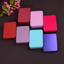 Load image into Gallery viewer, Creative wedding tinplate box 120 rectangular candy box box large can be loaded with smoke nude gift box