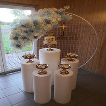 Load image into Gallery viewer, 2019 grand event flower cake food candy display metal rack wedding round table cylinder Pillar stand rack columns for kid shower
