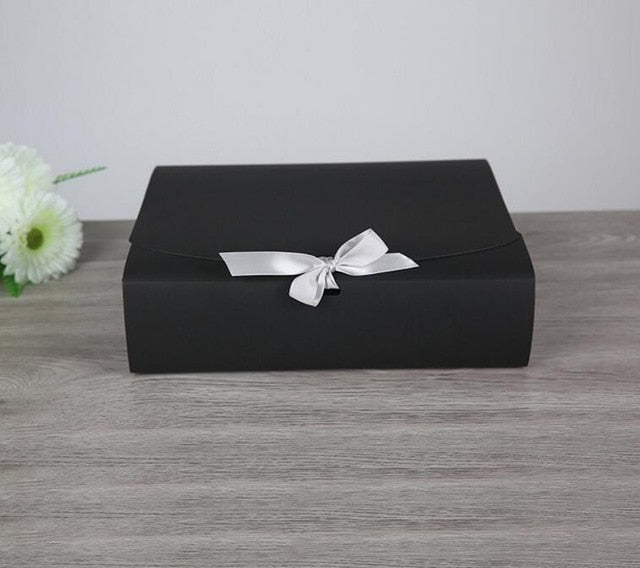 100pcs/lot 31x25.5x.8cm large brown paper gift box big size kraft cardboard boxes large size white paper box for T shirt