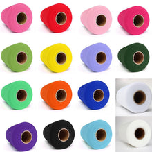 Load image into Gallery viewer, Tulle Roll Spool 6"x100yd Wedding Net Sheer Decor Banner Garland Tassel Chair Bow Sash Diy Tutu Skirt Fabric Gift Craft Wrapping