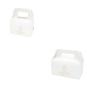 1000 pcs cupcake boxes handle Bronzing muffin Mousse cake Packaging wedding Home Party birthday Cookies baking Package gift box