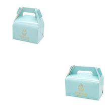 Load image into Gallery viewer, 1000 pcs cupcake boxes handle Bronzing muffin Mousse cake Packaging wedding Home Party birthday Cookies baking Package gift box
