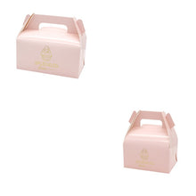 Load image into Gallery viewer, 1000 pcs cupcake boxes handle Bronzing muffin Mousse cake Packaging wedding Home Party birthday Cookies baking Package gift box