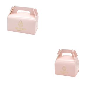 1000 pcs cupcake boxes handle Bronzing muffin Mousse cake Packaging wedding Home Party birthday Cookies baking Package gift box