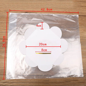 1000 pcs Chiffon Cake packaging DIY baking bags cake paper box for Bakery Cholocate candy food Packing Bag 6/8 inch