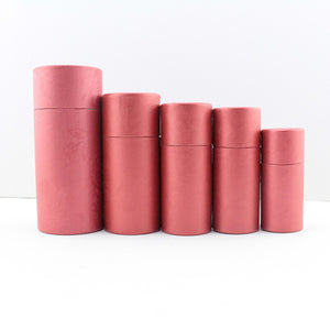 100pcs 30ml Oil bottle packaging Kraft paper Tube Cardboard Jar for gift jewelry cosmetics essential oil Bottles round packaging