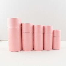 Load image into Gallery viewer, 100pcs 30ml Oil bottle packaging Kraft paper Tube Cardboard Jar for gift jewelry cosmetics essential oil Bottles round packaging