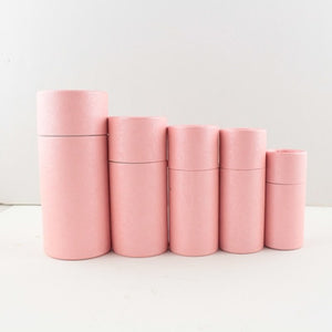 100pcs 30ml Oil bottle packaging Kraft paper Tube Cardboard Jar for gift jewelry cosmetics essential oil Bottles round packaging