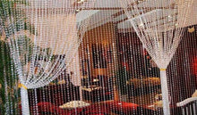 Load image into Gallery viewer, Acrylic Crystal Beads Chain Hanging Bead Curtain Garland Flowers Chandelier Decor Wedding Birthday Party XMAS event supplies