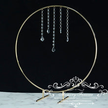 Load image into Gallery viewer, 2019 latest wedding centerpieces round flower stand metal flower vase gold rack for table decoration