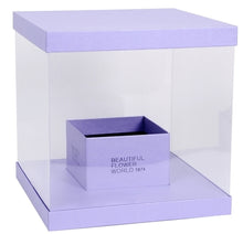 Load image into Gallery viewer, 2PCS 30X30X30.5CM Square pvc transparent flower flower arrangement gift box holding large perspective  flowers gift box