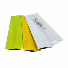 Load image into Gallery viewer, 2000Pcs/lot Flat Open Top Aluminum Foil Package Bag Heat Vacuum Seal Mylar Packing Bag for Powder Beans Candy Storage 3.5x11cm