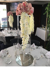 Load image into Gallery viewer, 5pcs Wedding Porps Acrylic Flower Stand Crystal Vase  Transparent Load Lead Table Center Frame Candle Hodler Home Decoration