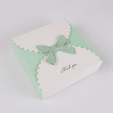 Load image into Gallery viewer, 60pcs Personalized Customizing candy box Western-style white cardboard bow neutral gift gilding box candy gift jewelry folding
