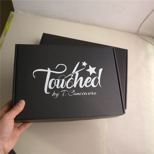 100pcs/lot custom high quality corrugated paper shipping mailer black boxes printed logo Packaging Hair T-Shirts Clothing boxes