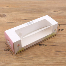 Load image into Gallery viewer, 500pcs cupcake paper box with window Pink paper Gift box cake Packaging For Wedding home party muffin packaging cookies supplies