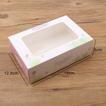Load image into Gallery viewer, 500pcs cupcake paper box with window Pink paper Gift box cake Packaging For Wedding home party muffin packaging cookies supplies