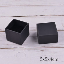 Load image into Gallery viewer, Wholesale 100PCS/lot High Quality Luxury Black jewelry Paper box Lift off lid paper boxes customized 1 color / Hot stamping logo