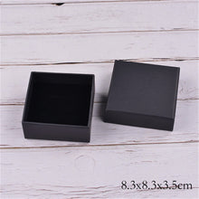 Load image into Gallery viewer, Wholesale 100PCS/lot High Quality Luxury Black jewelry Paper box Lift off lid paper boxes customized 1 color / Hot stamping logo