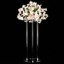Load image into Gallery viewer, 10 pcs/ Lot Table Flower Rack 60 /80 /100 CM Tall Acrylic Crystal Wedding Road Lead Wedding Centerpiece Event Party Decoration