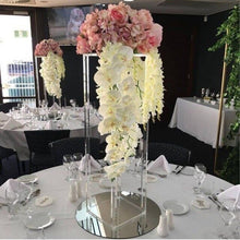Load image into Gallery viewer, 10 pcs/ Lot Table Flower Rack 60 /80 /100 CM Tall Acrylic Crystal Wedding Road Lead Wedding Centerpiece Event Party Decoration