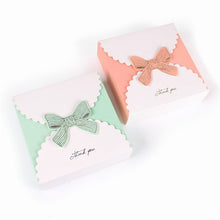 Load image into Gallery viewer, 200pcs bow-knot Paper Gift Bags Square Maccaron Pastry Candy Box for Party Baby Shower Birthday Cake Candy Box Party Supplies