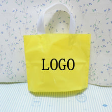 Load image into Gallery viewer, custom print logo gift plastic bag,handle packaging bag/shopping bags for clothing