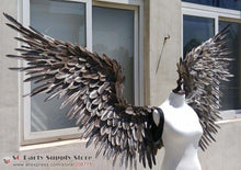 Load image into Gallery viewer, Costumized Amazing Gray Devil feather wings for Cosplay photography Game Display Game shooting props EMS free shipping