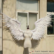 Load image into Gallery viewer, Costumized Amazing Gray Devil feather wings for Cosplay photography Game Display Game shooting props EMS free shipping