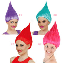 Load image into Gallery viewer, 20pcs Trolls Poppy Wig For Kids 36cm Wig Children Cosplay Party Supplies Trolls Wig 8 Colors Birthday Party Wigs DHL Free