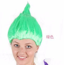 Load image into Gallery viewer, 20pcs Trolls Poppy Wig For Kids 36cm Wig Children Cosplay Party Supplies Trolls Wig 8 Colors Birthday Party Wigs DHL Free