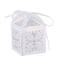 Load image into Gallery viewer, 10Pcs/set Hollow Candy Boxes Angel Gift Box For Baby Shower Baptism Birthday First Communion Christening Easter Decoration