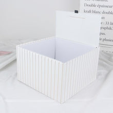 Load image into Gallery viewer, 10pcs lot Pink red black white grey folding wedding present box maid of honor bridesmaid gift boxes ideas