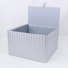 Load image into Gallery viewer, 2 pcs lot Custom logo bridal hen party bridesmaid gifts boxes DIY large Paper Folding Square gift box wedding