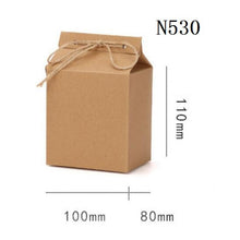 Load image into Gallery viewer, 100pcs/lot Tea packaging cardboard kraft paper bag,Clear Window box For Cake Cookie Food Storage Standing Up Paper Packing Bag